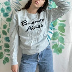 Buenos Aires Stitched Crewneck Sweatshirt